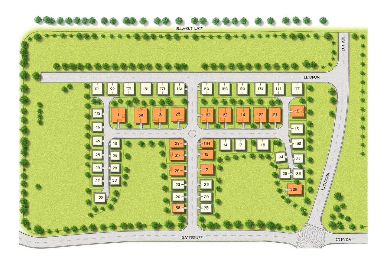 Site layout plan of Orange Prime City plots